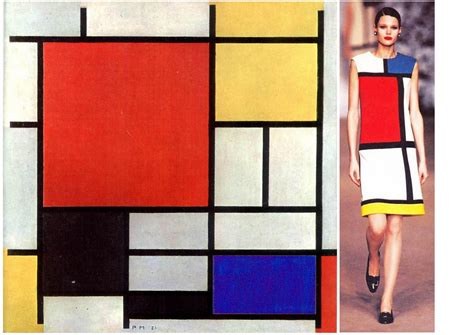 piet mondrian e yves saint laurent